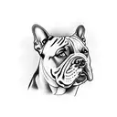 American bully tattoo design idea