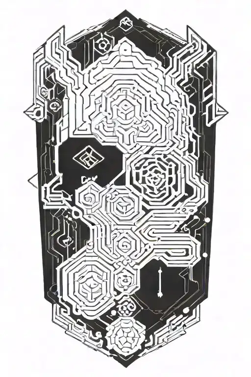 cyberpunk tattoo design idea