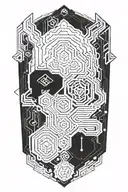 cyberpunk tattoo design idea