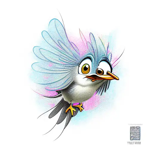 tweety bird tattoo design idea