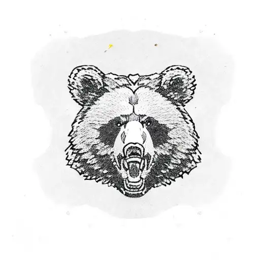 3 bears : UCLA bruin, UC Berkeley golden bear, brown university bear in manga style tattoo design idea