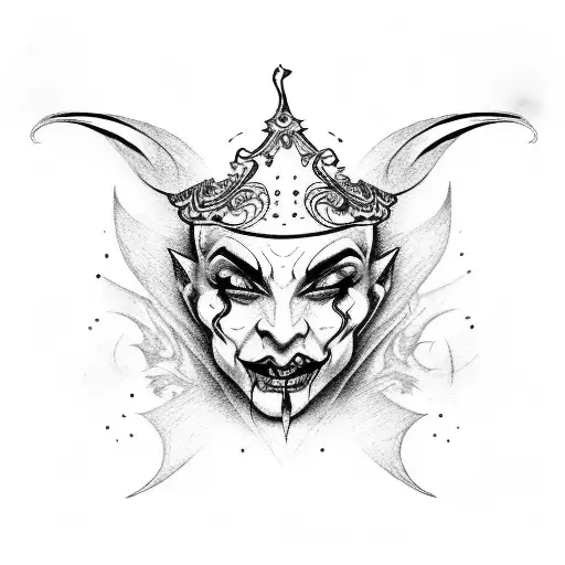 A jester  tattoo design idea