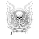 kraken ship tattoo design idea