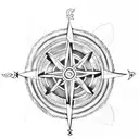Celtic compass tattoo design idea
