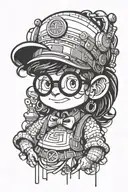 arale and tunic tattoo design idea