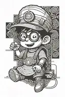 arale and tunic tattoo design idea