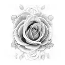 Corvo com Rosas tattoo design idea