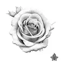 Corvo com Rosas tattoo design idea