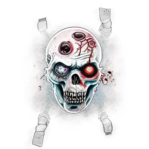 zombie tattoo design idea