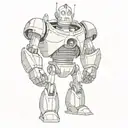 iron giant tattoo design idea