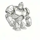 iron giant tattoo design idea