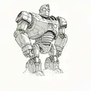 iron giant tattoo design idea