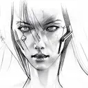 Lucy from cyberpunk edgerunners tattoo design idea