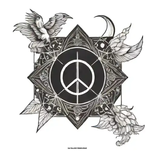 small, minimal,  back tattoo women, balance, sea, moonchild, cancer horoscope, Jesus Christ. tattoo design idea