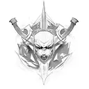 witcher, skyrim, final fantasy all next to each tattoo design idea