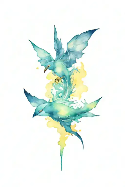 tattoo of all my interests make sure to include references to Pokémon, sci fi, nature, computers, silliness, Pittsburgh tattoo design idea