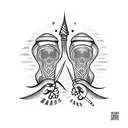 Best friend forever  tattoo design idea