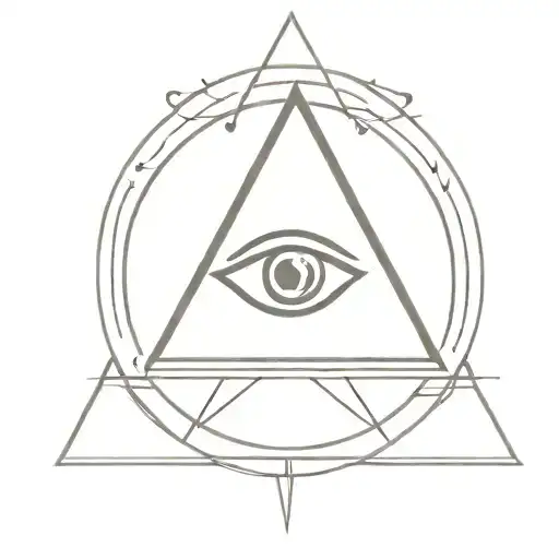 illuminati eye simple design tattoo design idea