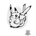 Pikachu thunderbolt tattoo design idea
