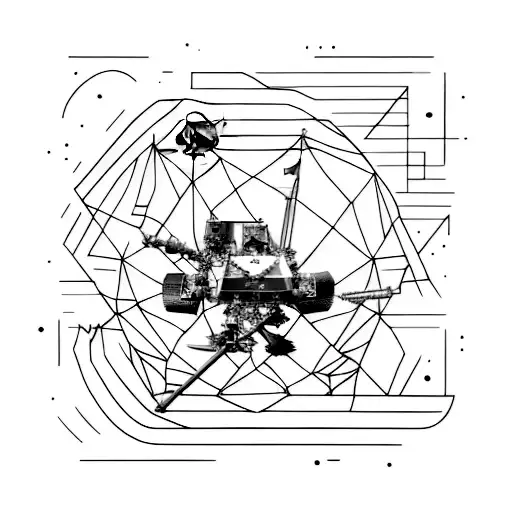 Nasa's Mars Viking Lander tattoo design idea