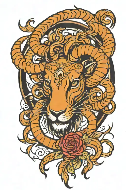 leo scorpio zodiac tattoo tattoo design idea