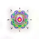 7 chakras tattoo design idea