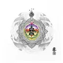 7 chakras tattoo design idea