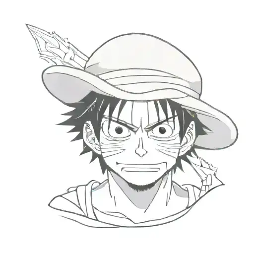 Monkey D Luffy tattoo design idea