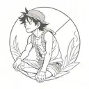 Monkey D Luffy tattoo design idea