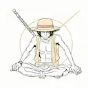 Monkey D Luffy tattoo design idea