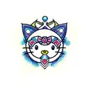 sailor moon, hello kitty, kingdom hearts tattoo design idea