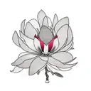 Magnolia tree tattoo design idea