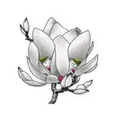 Magnolia tree tattoo design idea