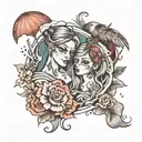 they're never at home and they're always alone, even with someone they love tattoo design idea