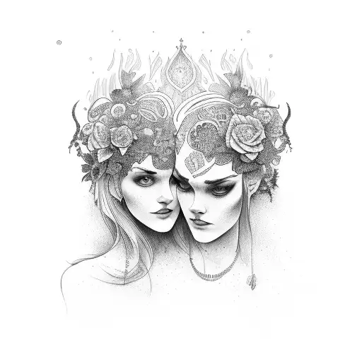 name of daughter and wife tattoo design idea