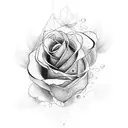 illuminate with roses tattoo design idea