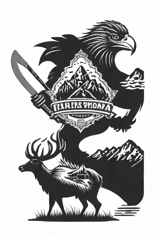 Teton Mountains  Lake Hunting  Fishing  Barbecuing  Rolex Daytona Philadelphia Eagles  LA dodgers Liverpool FC American  tattoo design idea