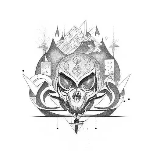Grey 59 tattoo design idea
