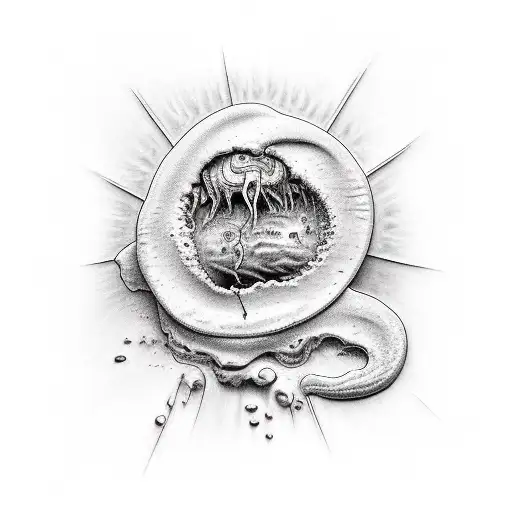 Job from the bible in despair tattoo design idea