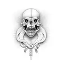 Job from the bible in despair tattoo design idea