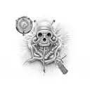 Job from the bible in despair tattoo design idea