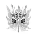 Peacock tattoo design idea