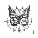 monarch butterfly tattoo design idea