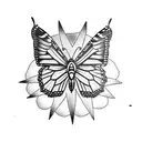 monarch butterfly tattoo design idea
