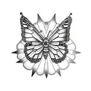 monarch butterfly tattoo design idea