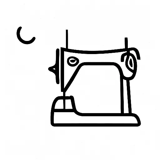 sewing machine tattoo design idea