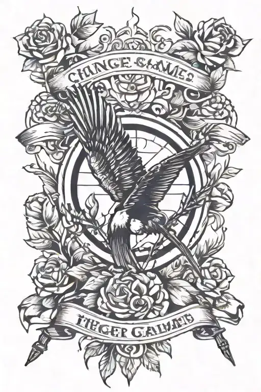 hunger games tattoo design idea