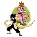 Yu yu hakusho, dragon ball z, demon slayer, jujutsu kaisen tattoo design idea