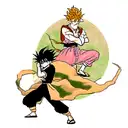 Yu yu hakusho, dragon ball z, demon slayer, jujutsu kaisen tattoo design idea