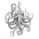 Giant pacific octopus tattoo design idea